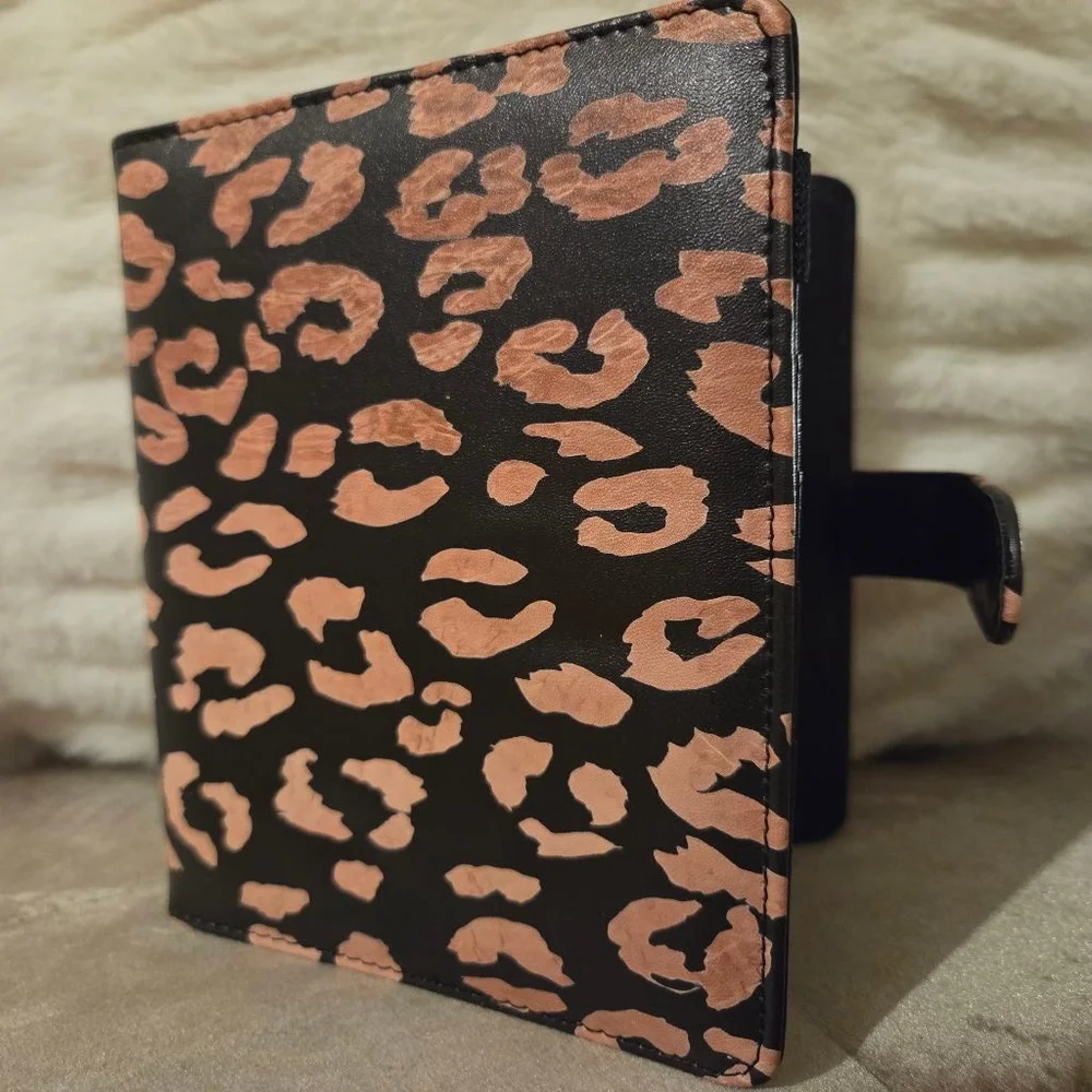 Unbranded Personal Budget Binder One Size Black Pink Leopard Print